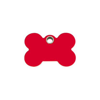 Red Dingo Plastic "Bone" Dog Tag