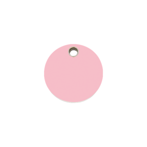 Red Dingo Plastic "Circle" Dog Tag