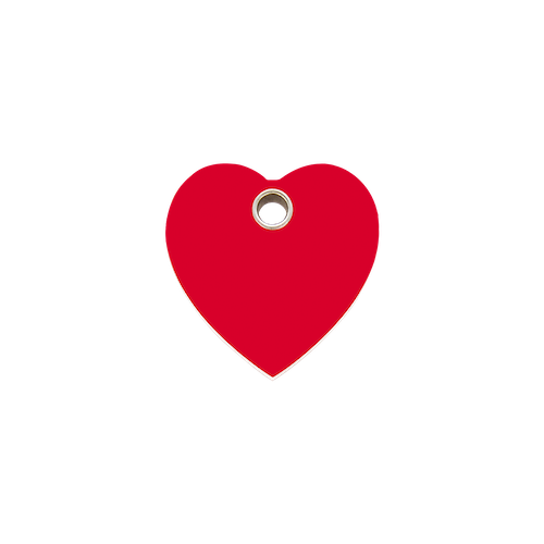 Red Dingo Plastic "Heart" Dog Tag