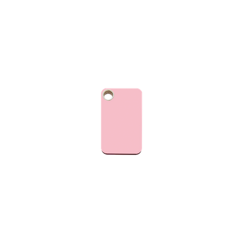 Red Dingo Plastic "Rectangle" Dog Tag