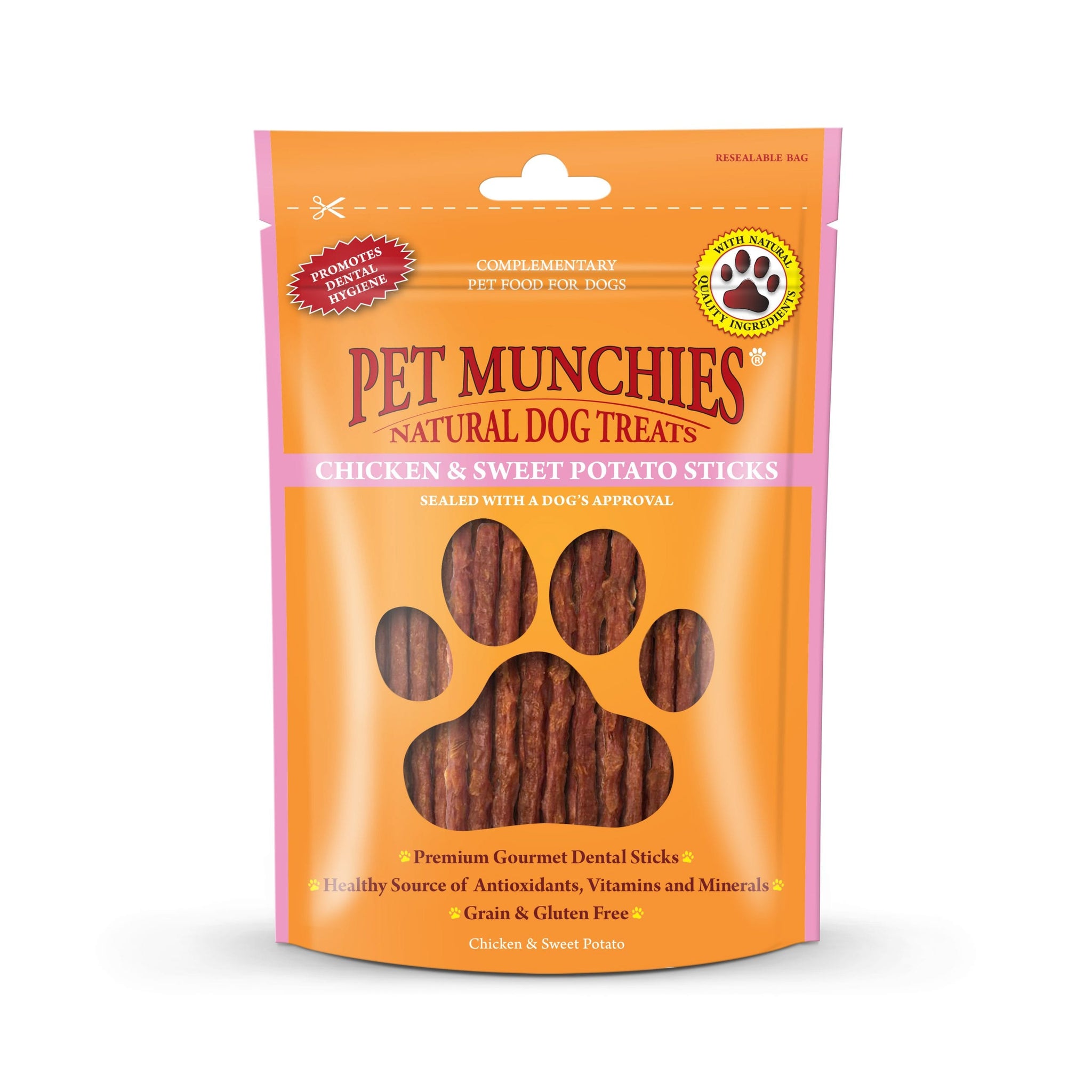 Pet Munchies Sweet Potato Sticks Dog Treats 90g