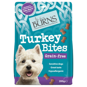 Burns Grain Free Turkey Bites Treats for Dogs 200g