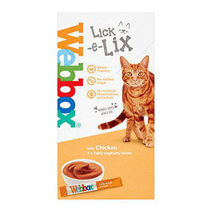 Webbox Cat Lick E Lix Chicken 5x15g