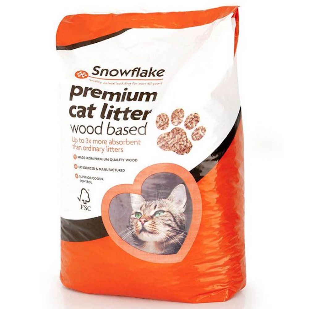Snowflake Premium Wood Based Cat Litter