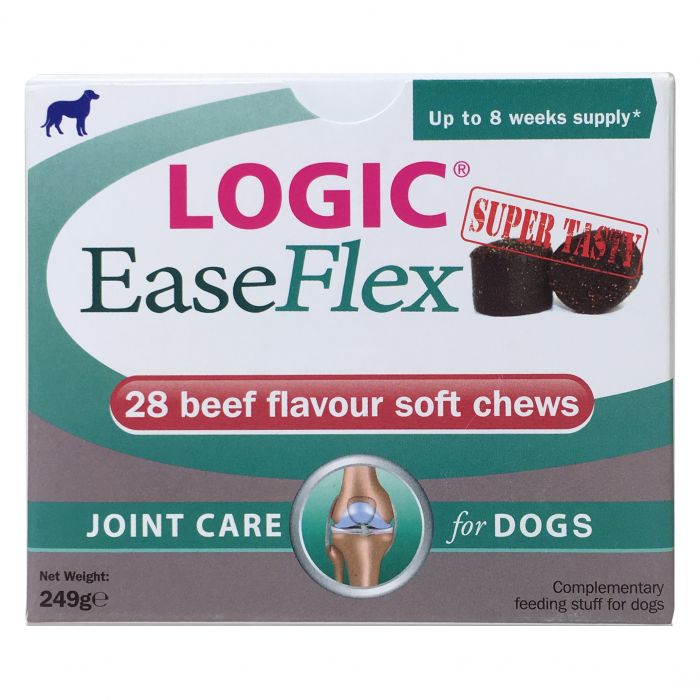 Logic EaseFlex Super Tasty Soft Chew Joint Supplement For Dogs 28 Pack