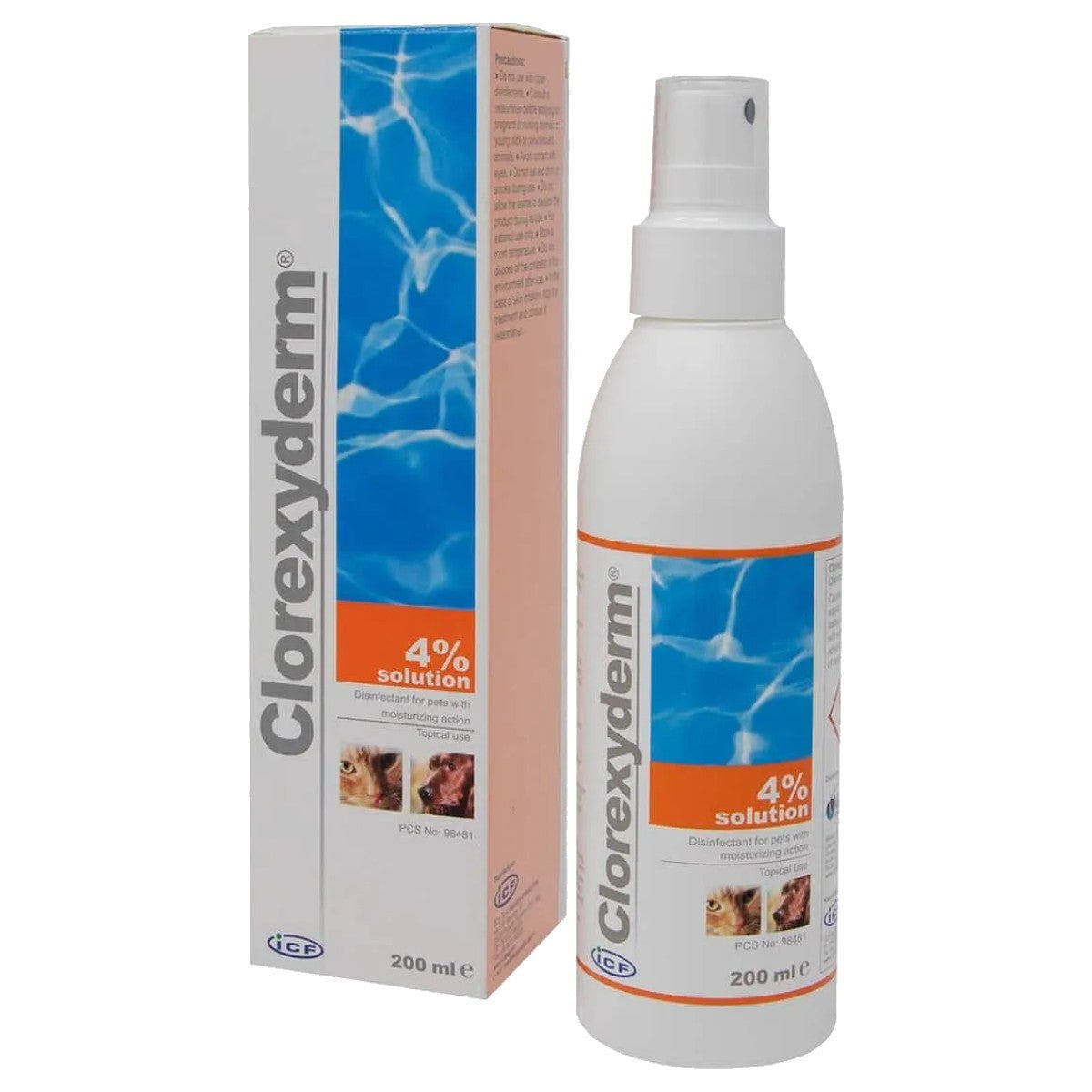 Clorexyderm 4% Spray Solution for Dogs and Cats