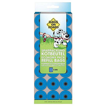 Bags On Board Blue Refill Poo Bags