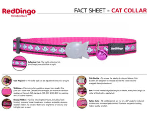 Red Dingo Reflective Fish Cat Collar