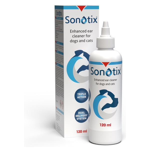 Sonotix Triple Action Ear Cleaner for Dogs and Cats 120ml