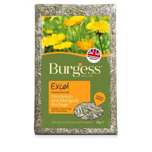Burgess Excel Herbage Dandelion & Marigold 1kg - Pica's Pets