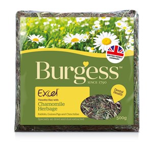 Burgess Excel Chamomile Herbage 500g - Pica's Pets