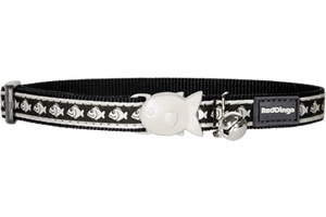 Red Dingo Reflective Fish Cat Collar