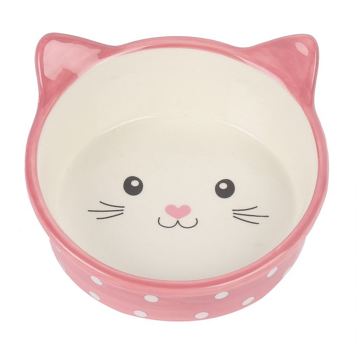 Happy Pet  Polka Cat Bowl