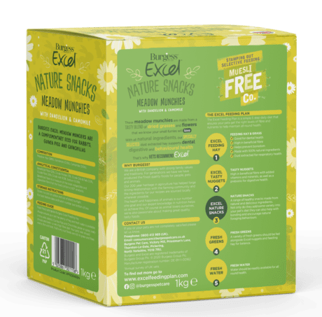 Burgess Excel Nature Snacks Meadow Munchies