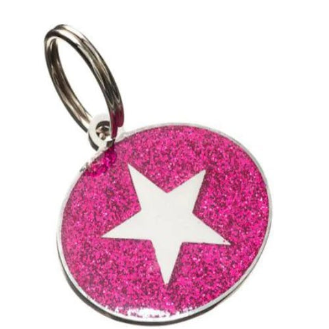 CSL Pet Tags Glitter Styled "Star" Pet Tag