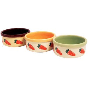 Rosewood Ceramic Bowl Carrot Design 13cm - Pica's Pets