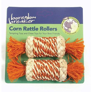 Rosewood Boredom Breaker Corn Rattle Rollers - Pica's Pets