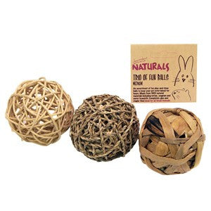 Rosewood Naturals Trio of Fun Ball Medium - Pica's Pets