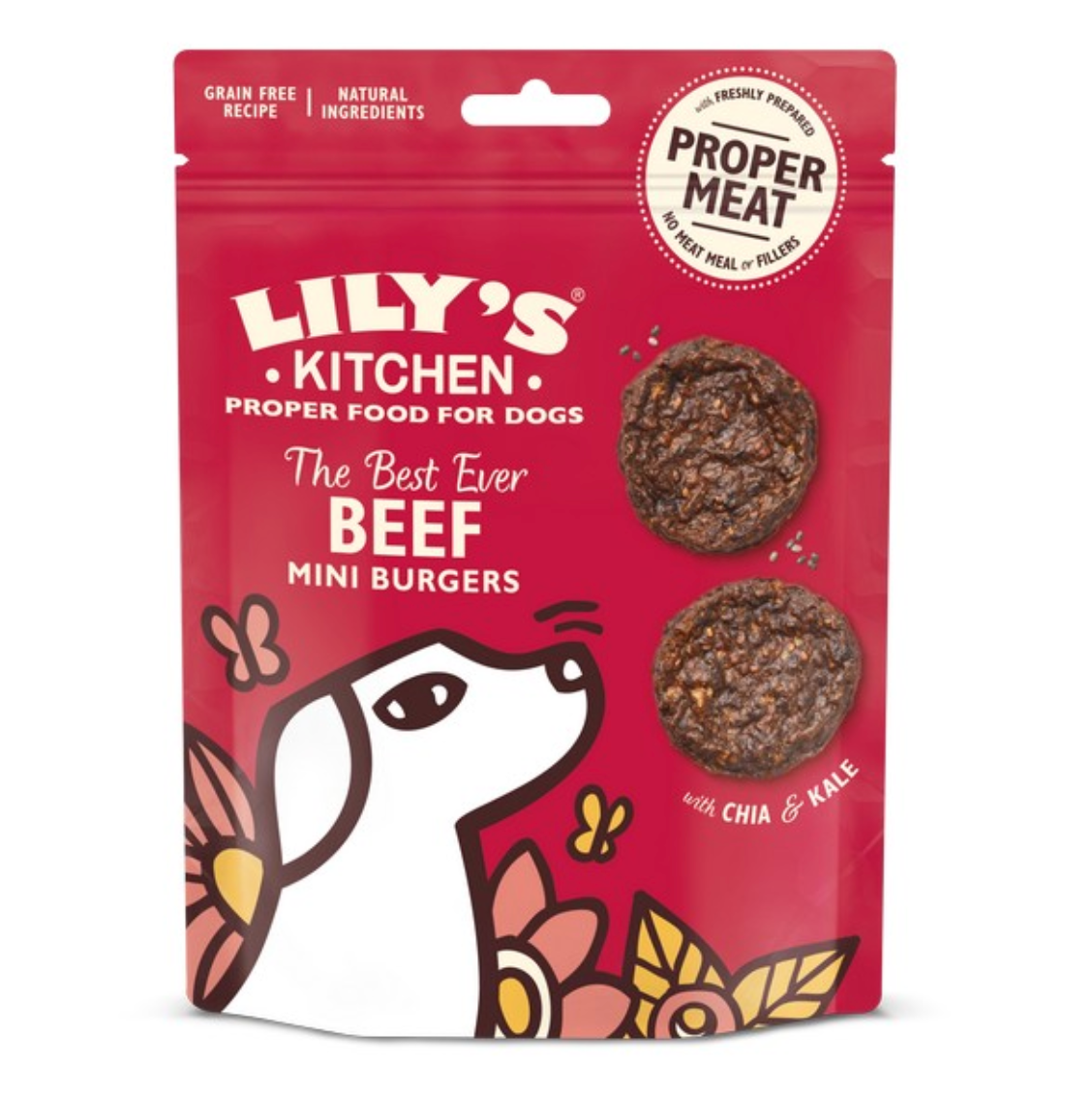 Lily's Kitchen The Best Ever Beef Mini Burgers Dog Treats 70g - Pica's Pets