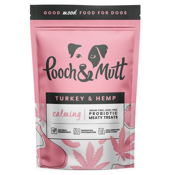 Pooch & Mutt Probiotic Calming Meaty Dog Treats 120g