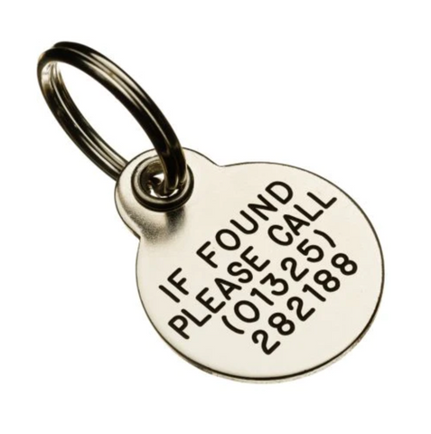 CSL Pet Tags "Silver Nicron Deluxe" Cat & Dog ID Tag with Free Engraving
