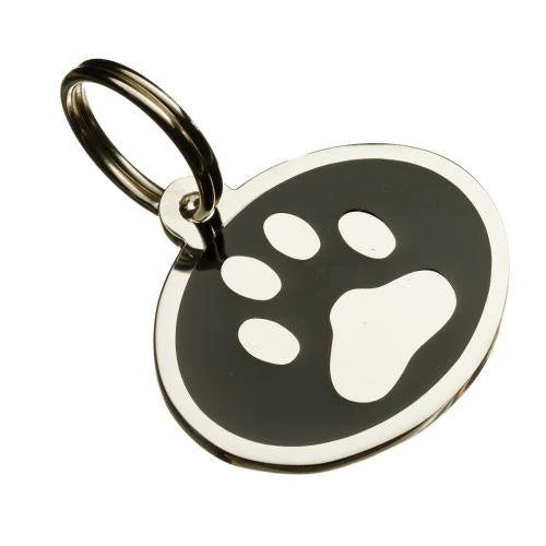 CSL Pet Tags Enamelled Styled "Paw Print" Pet Tag