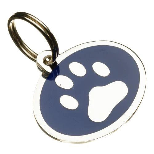 CSL Pet Tags Enamelled Styled "Paw Print" Pet Tag