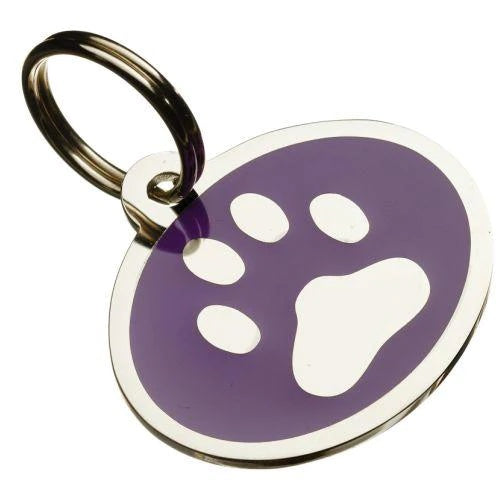 CSL Pet Tags Enamelled Styled "Paw Print" Pet Tag