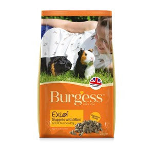 Burgess Excel Guinea Pig Nuggets with Mint 2kg - Pica's Pets