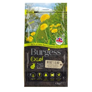 Burgess Excel Rabbit Natures Blend 1.5kg - Pica's Pets