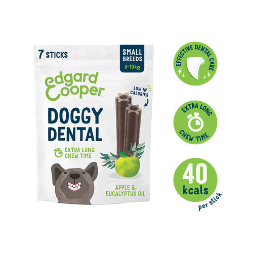 Edgard and Cooper Doggy Dental Sticks Apple and Eucalyptus Oil 240g