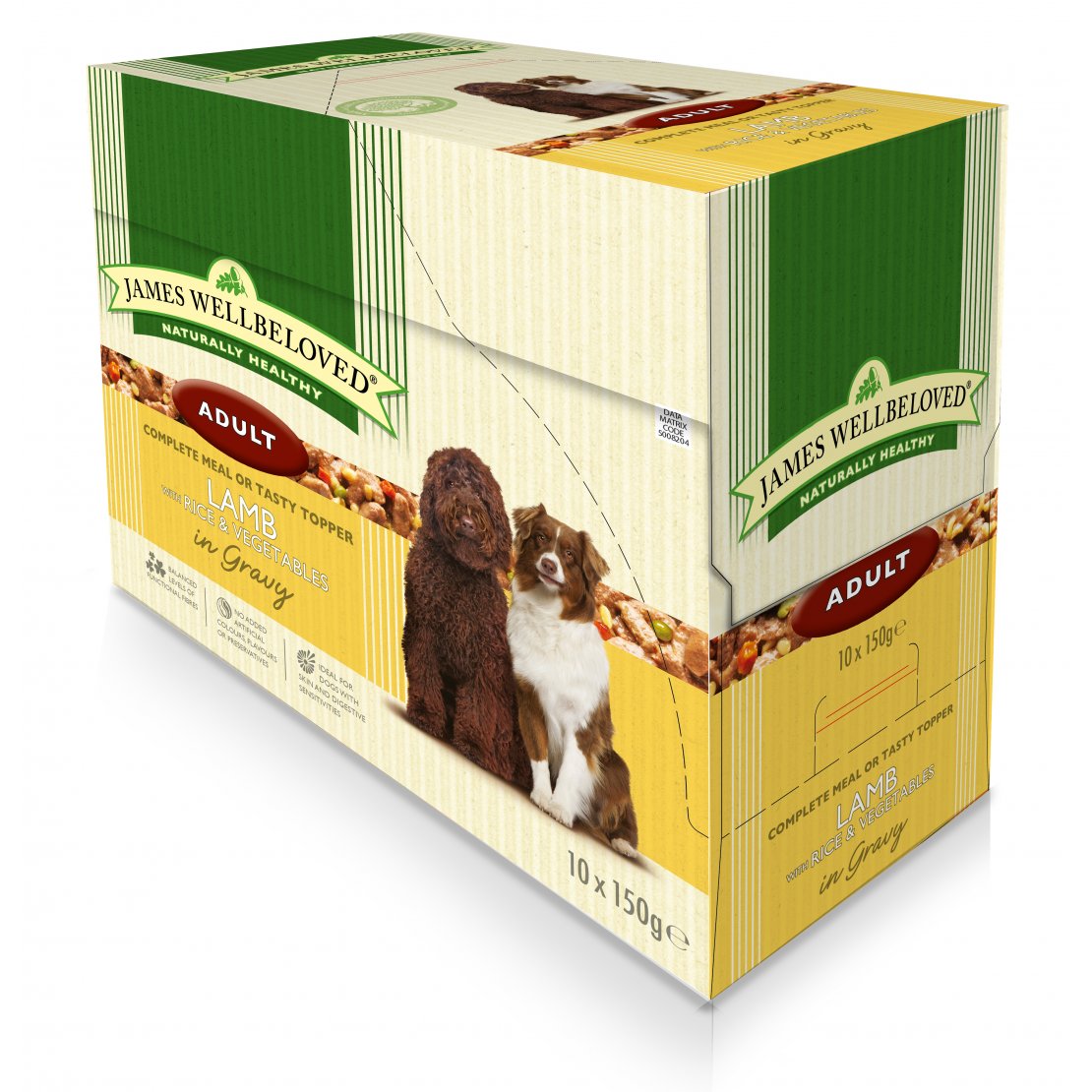 James Wellbeloved Adult Dog Lamb Pouches 10 x 150g