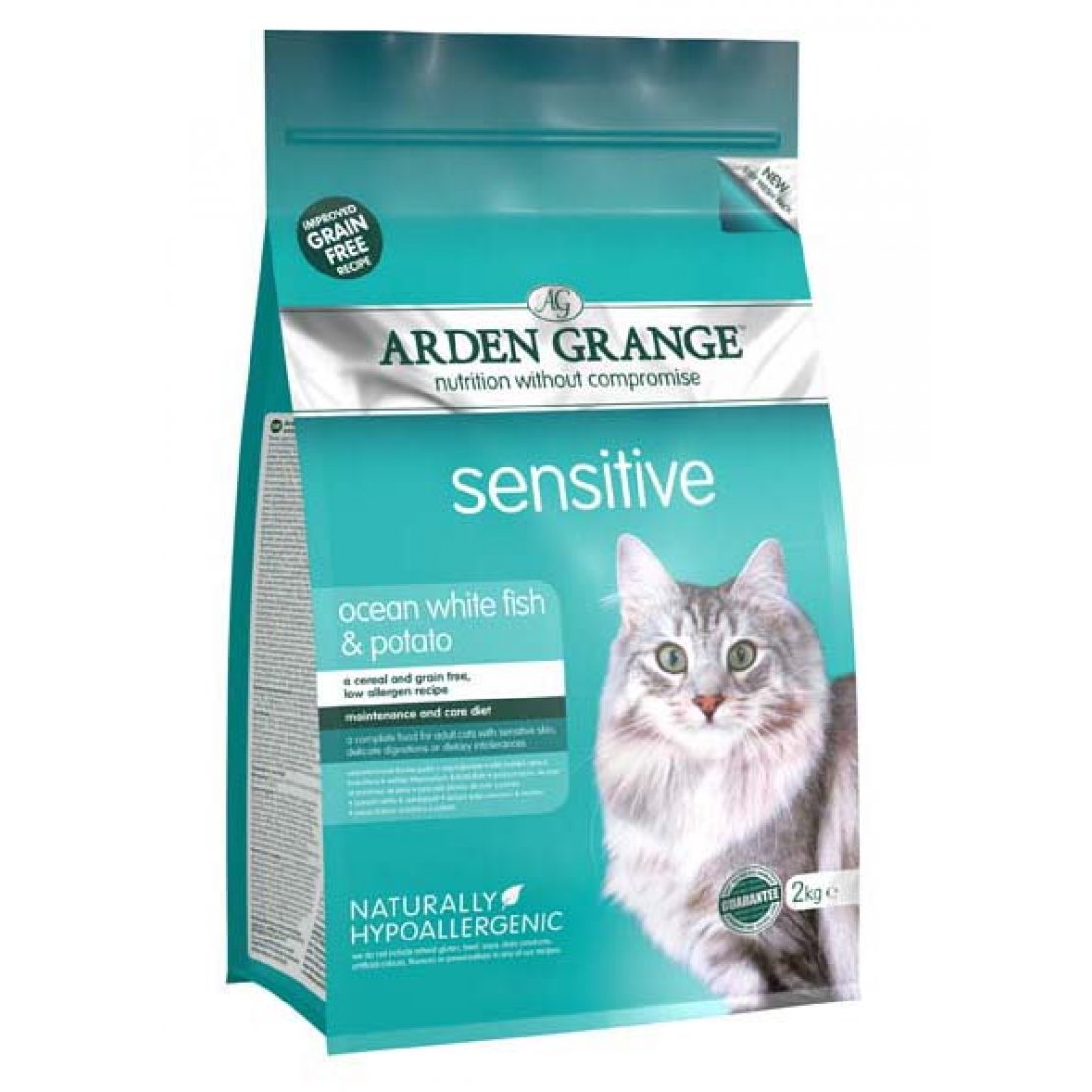 Arden Grange White Fish & Potato Sensitive Cat Food 4kg