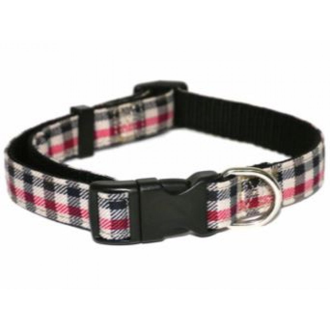 Rosewood Red Check Dog Collar & Lead