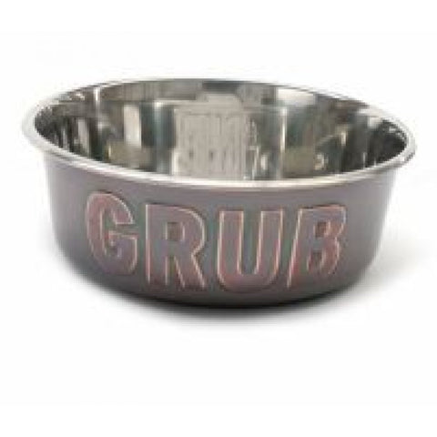 Rosewood Deluxe Stainless Steel grub Dog Bowl