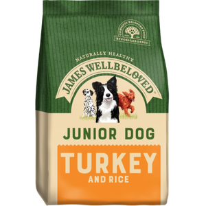 James Wellbeloved Turkey & Rice Junior Dog Food