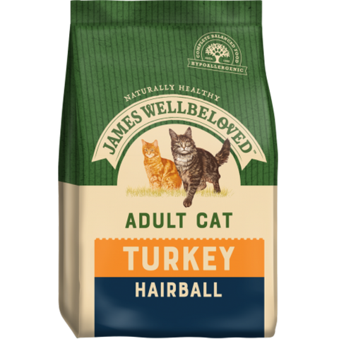 James Wellbeloved Adult Cat Hairball Turkey