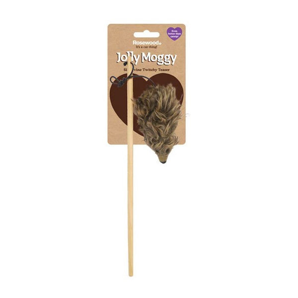 Rosewood Jolly Moggy Silvervine Twitchy Teaser Cat Toy